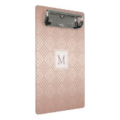 Mini Porte-bloc Motif de luxe personnalisé Rose or (Incliné)