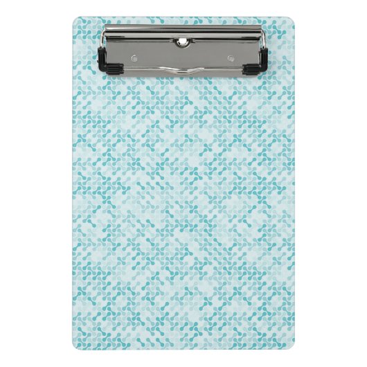 Mini Porte-bloc Motif de métaball bleu (Devant)