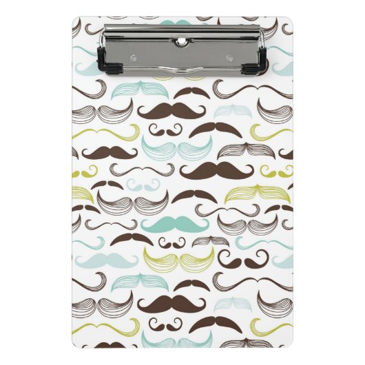 Mini Porte-bloc Motif de moustache, rétro style 2 (Devant)