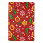 Mini Porte-bloc Motif de Noël rouge (Dos)