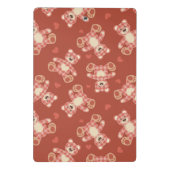 Mini Porte-bloc motif de patchwork d'ours (Dos)