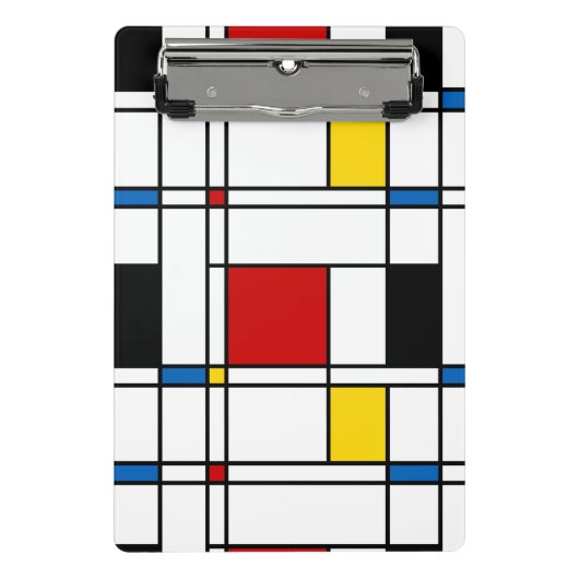 Mini Porte-bloc Motif de Stijl (Devant)