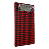 Mini Porte-bloc Motif de tissage noir rouge (Incliné)