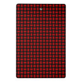 Mini Porte-bloc Motif de tissage noir rouge (Dos)