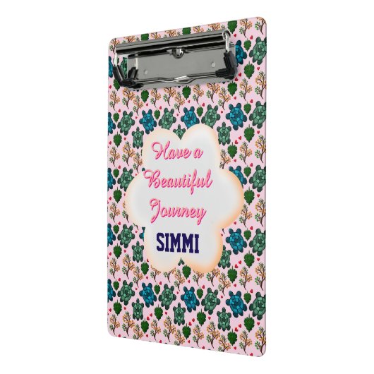 Mini Porte-bloc Motif de tortue personnalisé (Angle2)