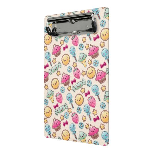 Mini Porte-bloc Motif d'enfant de Kawaii avec des griffonnages (Angle2)