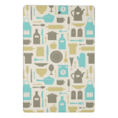 Mini Porte-bloc Motif des outils de cuisine (Dos)