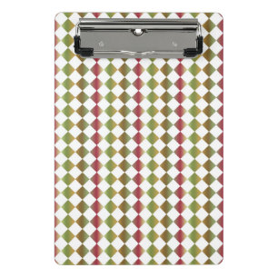 Mini Porte-bloc Motif diamant à carreaux coloré