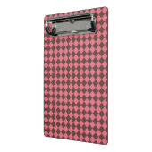 Mini Porte-bloc Motif diamant de Checker Brown rose (Angle2)