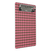 Mini Porte-bloc Motif diamant de Checker Brown rose (Incliné)