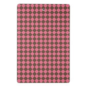 Mini Porte-bloc Motif diamant de Checker Brown rose (Dos)