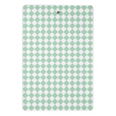 Mini Porte-bloc Motif diamant Green White Checker (Dos)
