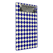 Mini Porte-bloc Motif diamant jaune bleu Checker (Incliné)