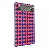 Mini Porte-bloc Motif diamant rose pourpre Checker (Incliné)
