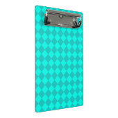 Mini Porte-bloc Motif diamant turquoise Checker (Incliné)