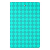 Mini Porte-bloc Motif diamant turquoise Checker (Dos)
