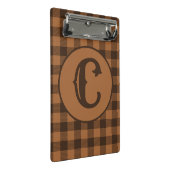 Mini Porte-bloc Motif d'impression Cosy Brown Plaid Buffalo (Incliné)