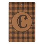 Mini Porte-bloc Motif d'impression Cosy Brown Plaid Buffalo (Dos)