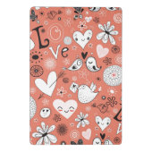 Mini Porte-bloc Motif d'inséparables (Dos)