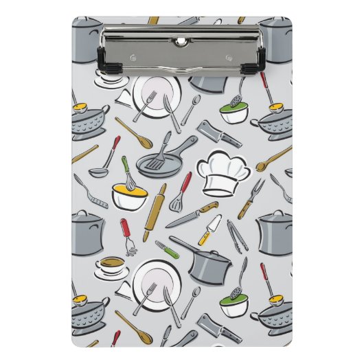 Mini Porte-bloc Motif d'outils de cuisine (Devant)