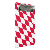 Mini Porte-bloc Motif du drapeau diamant de Bavière rouge et blanc (Incliné)