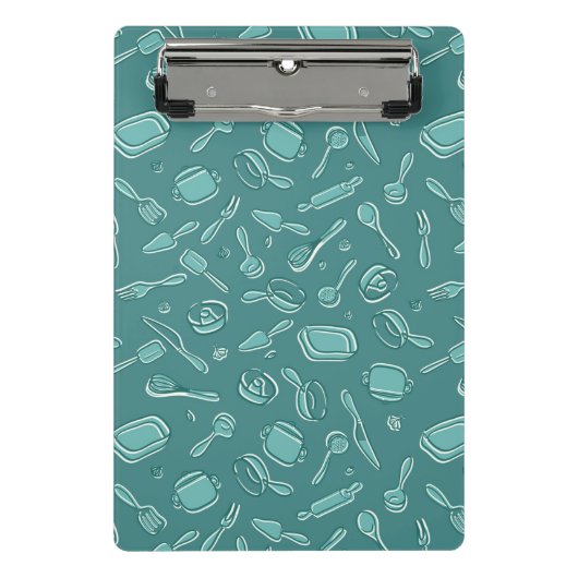 Mini Porte-bloc Motif d'ustensiles de cuisine (Devant)