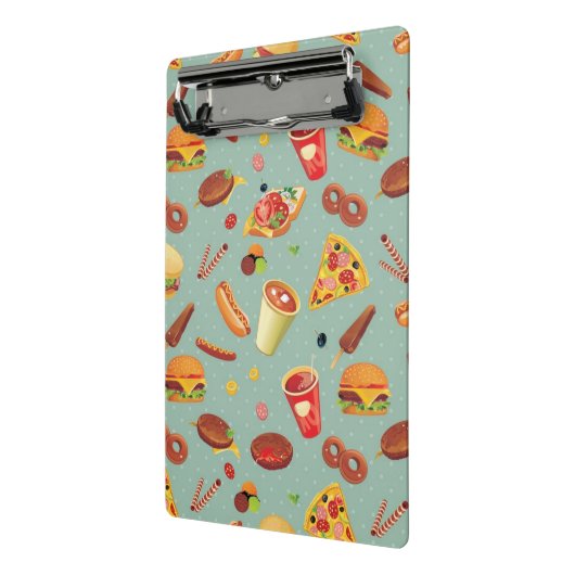 Mini Porte-bloc Motif élégant d'aliments de préparation rapide (Angle2)