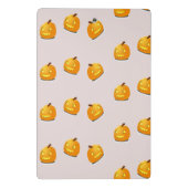 Mini Porte-bloc Motif en chef citrouille orange (Dos)