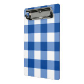 Mini Porte-bloc Motif en vichy bleu (Angle2)