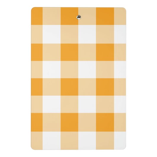 Mini Porte-bloc Motif En vichy jaune (Dos)