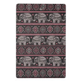 Mini Porte-bloc Motif ethnique noir d'éléphant (Dos)
