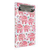 Mini Porte-bloc Motif ethnique rouge d'éléphant (Incliné)