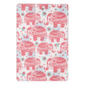 Mini Porte-bloc Motif ethnique rouge d'éléphant (Dos)