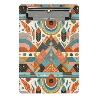 Mini Porte-bloc Motif ethnique tribal africain Terre Multicolores