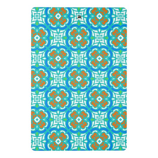 Mini Porte-bloc Motif ethnique turquoise (Dos)