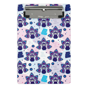 Mini Porte-bloc motif exotique de paon de l'Inde