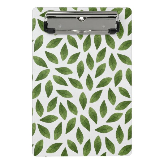 Mini Porte-bloc Motif Feuille couleur vert foncé (Devant)
