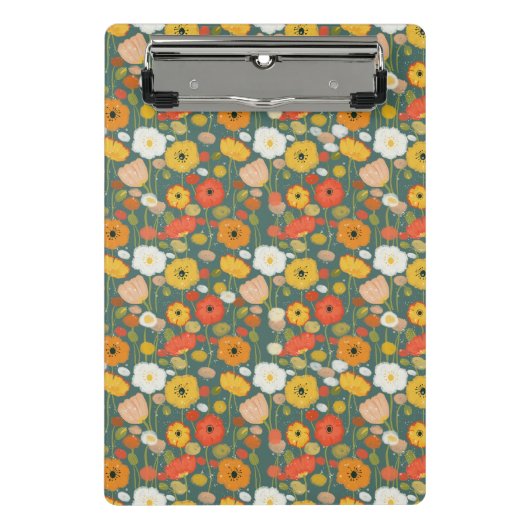 Mini Porte-bloc Motif Fleur sauvage coloré (Devant)