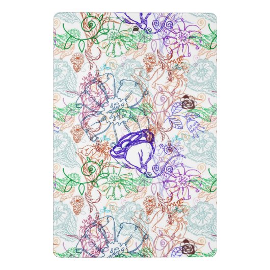 Mini Porte-bloc Motif floral 10 (Dos)