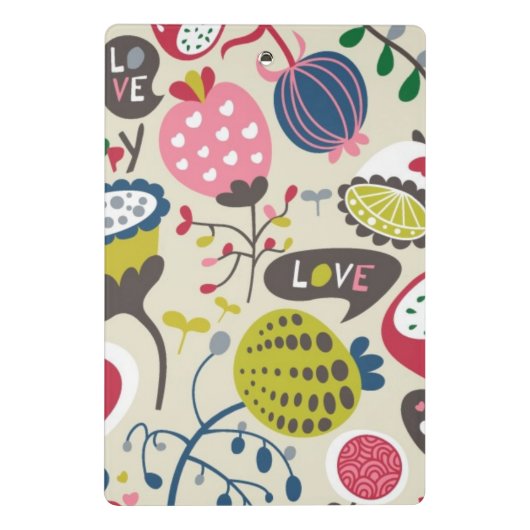 Mini Porte-bloc Motif floral 9 (Dos)