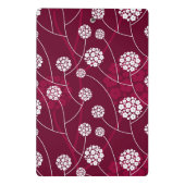 Mini Porte-bloc Motif floral abstrait (Dos)