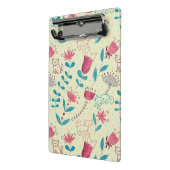 Mini Porte-bloc Motif floral avec des chats de bande dessinée (Angle2)