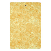 Mini Porte-bloc Motif floral d'été dans des couleurs chaudes (Dos)