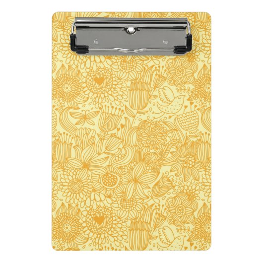 Mini Porte-bloc Motif floral d'été dans des couleurs chaudes (Devant)