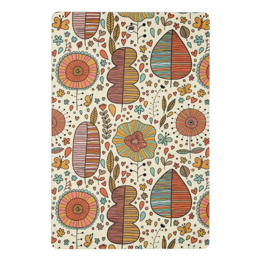 Mini Porte-bloc Motif floral d'été fait de feuille (Dos)