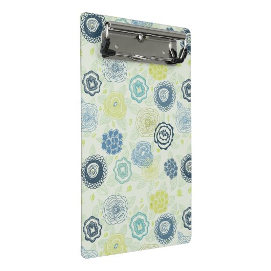 Mini Porte-bloc Motif floral élégant avec les fleurs mignonnes (Incliné)
