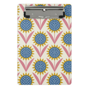 Mini Porte-bloc motif floral scandinave, style rétro, moyen centen
