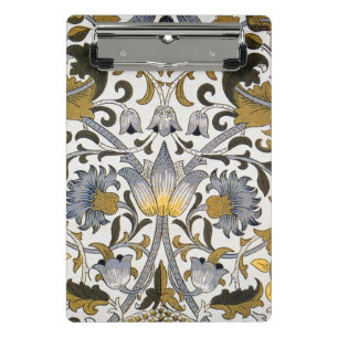 Mini Porte-bloc Motif floral William Morris Lodden : bleu or