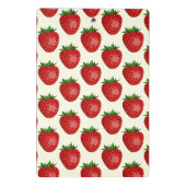 Mini Porte-bloc Motif fraises, fraises rouges, fruits, feuilles (Dos)
