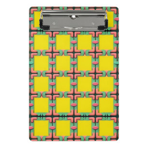 Mini Porte-bloc Motif Géométrique Coloré Avec Conception Symétriqu